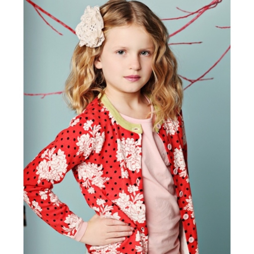 Host Pick 🎉 Matilda Jane Serendipity Huckleberry Floral & Polka Dot Sweater Sz 6